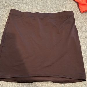 SKIMS High waist dark brown swim cover up
